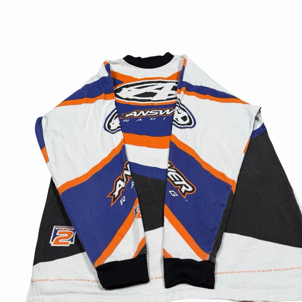 Vintage Answer Racing Motocross Multicolor Jersey Men's Size M (approx)‎ - Picture 3 of 13